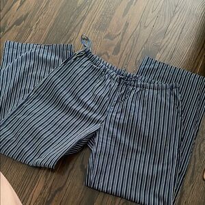 MOTEL Rocks Blue/Navy Cotton Drawstring Pant sz L